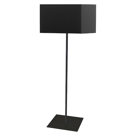 Dainolite Maine 1-Light Square Floor Lamp MM201F-BK-797